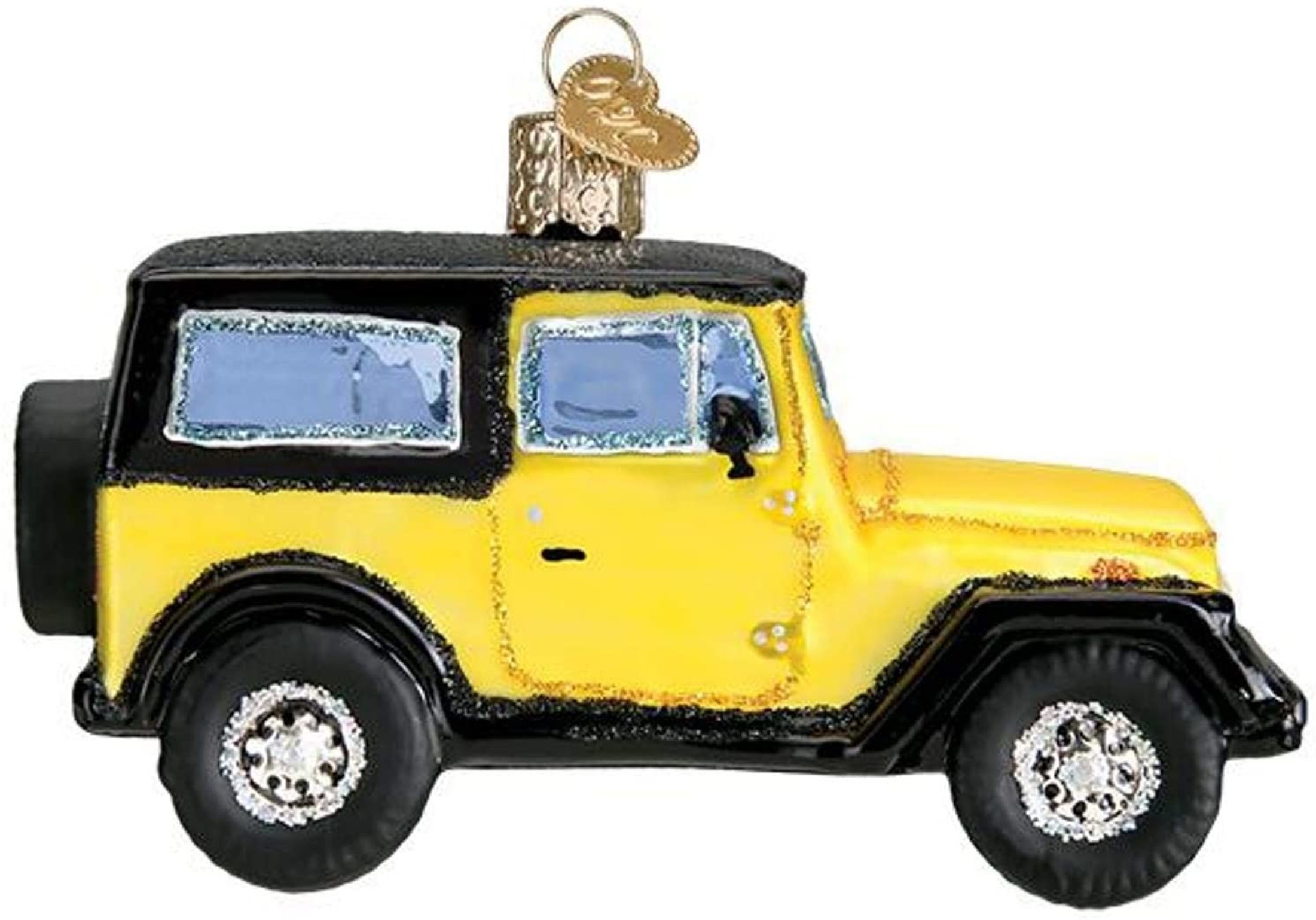 Old World Christmas Glass Ornament For Christmas Tree, Sport Utility Vehicle (With OWC Gift Box)
