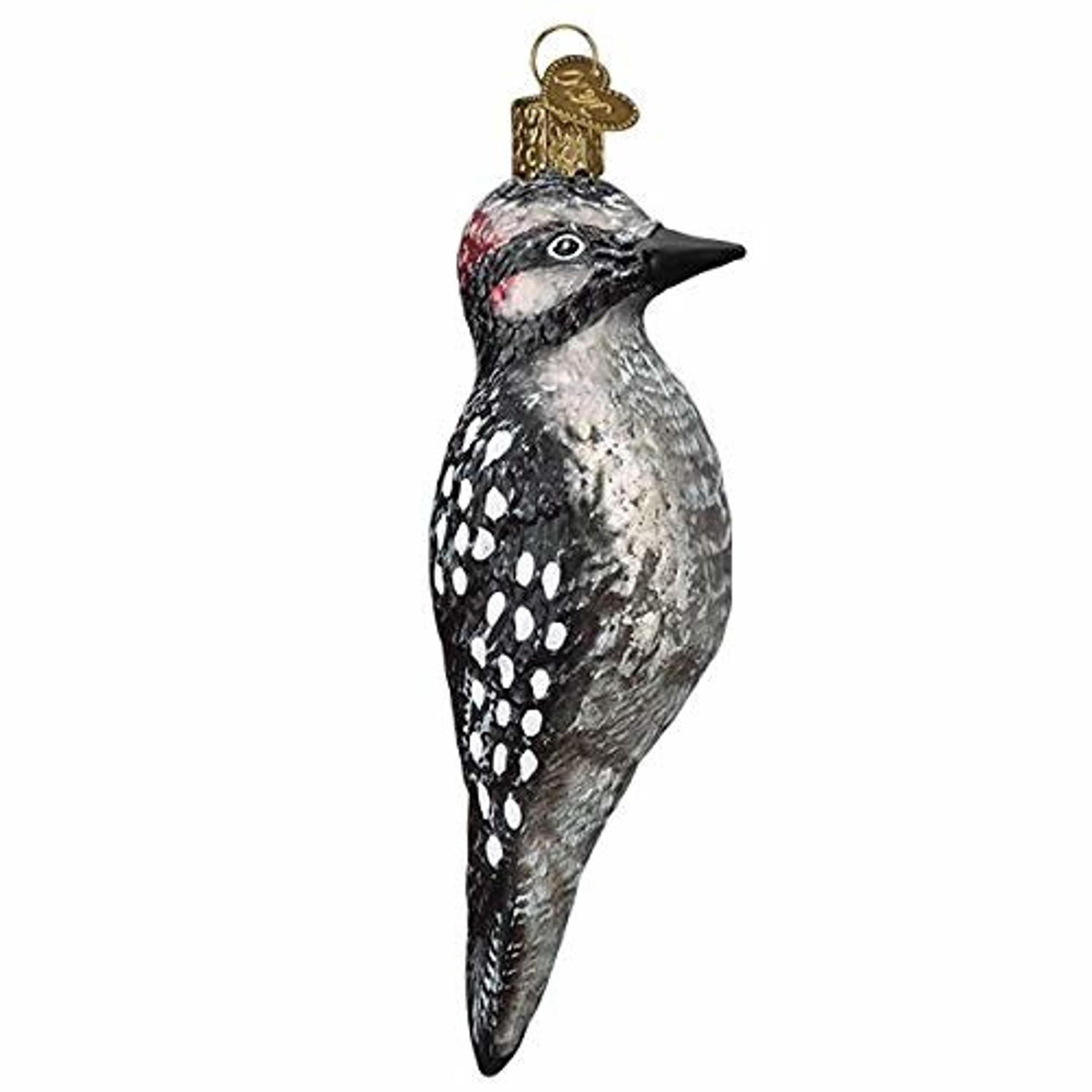 Old World Christmas Vintage Hairy Woodpecker Ornament For Christmas Tree