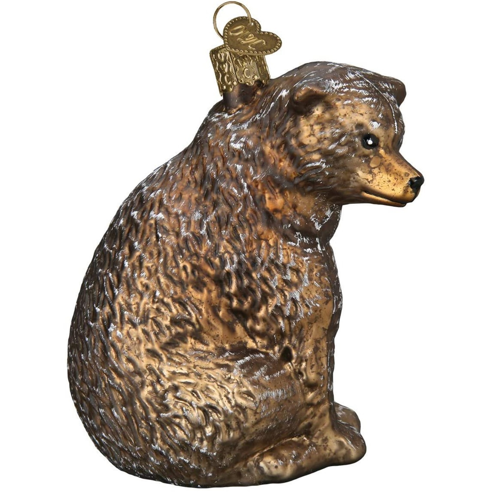 Old World Christmas Blown Glass Ornament for Christmas Tree, Vintage Bear
