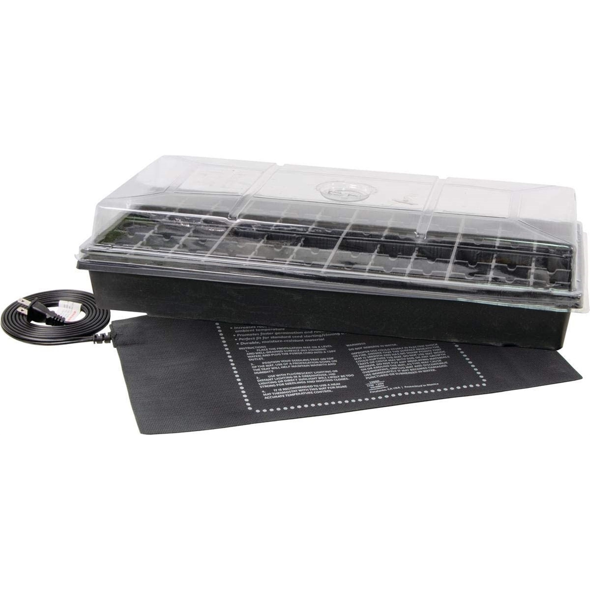 Hydrofarm Jump Start Seed Starting Germination Station with Heat Mat & Tray