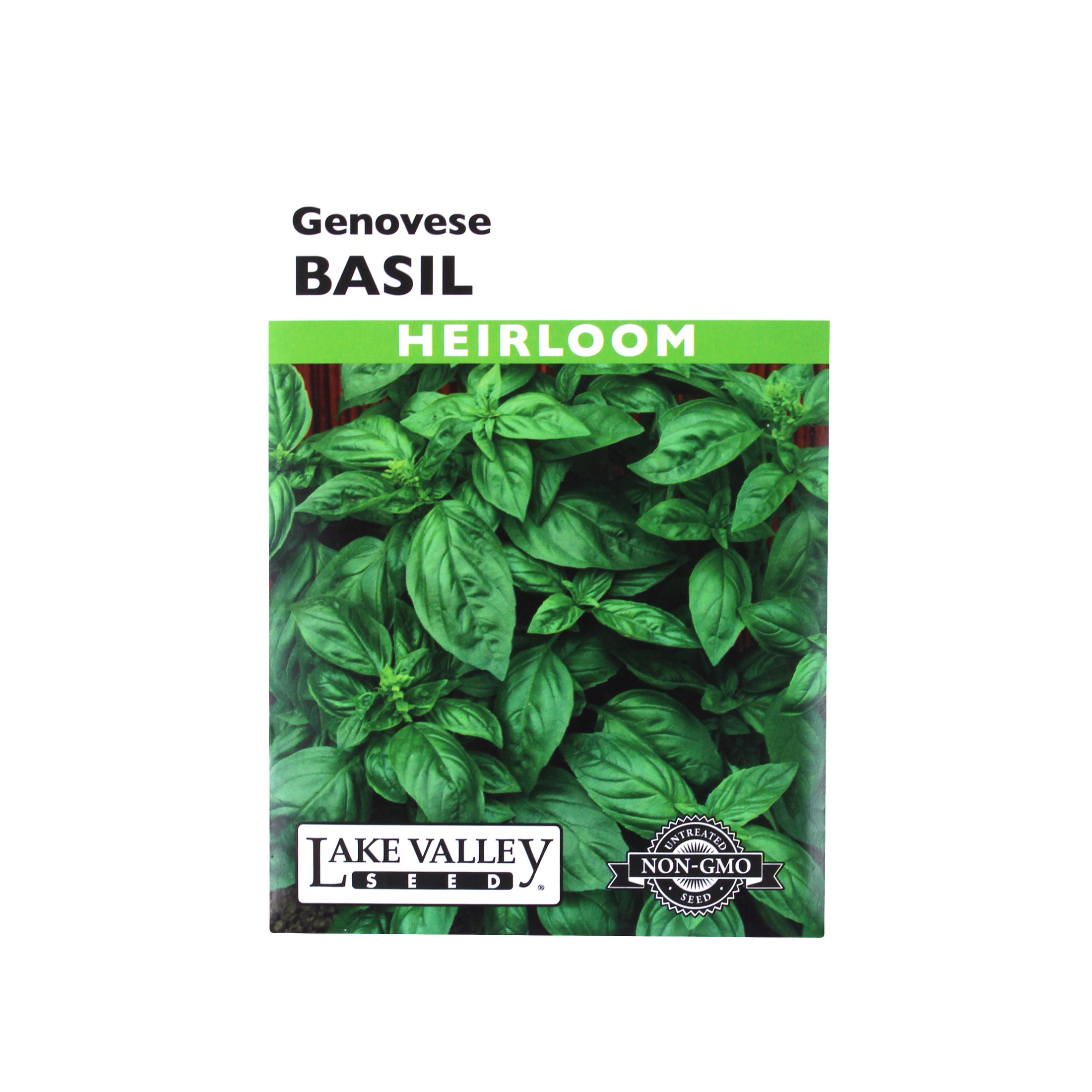Lake Valley Seed Basil, Genovese Heirloom, 0.5g Lake Valley Seed Basil, Genovese Heirloom, 0.5g