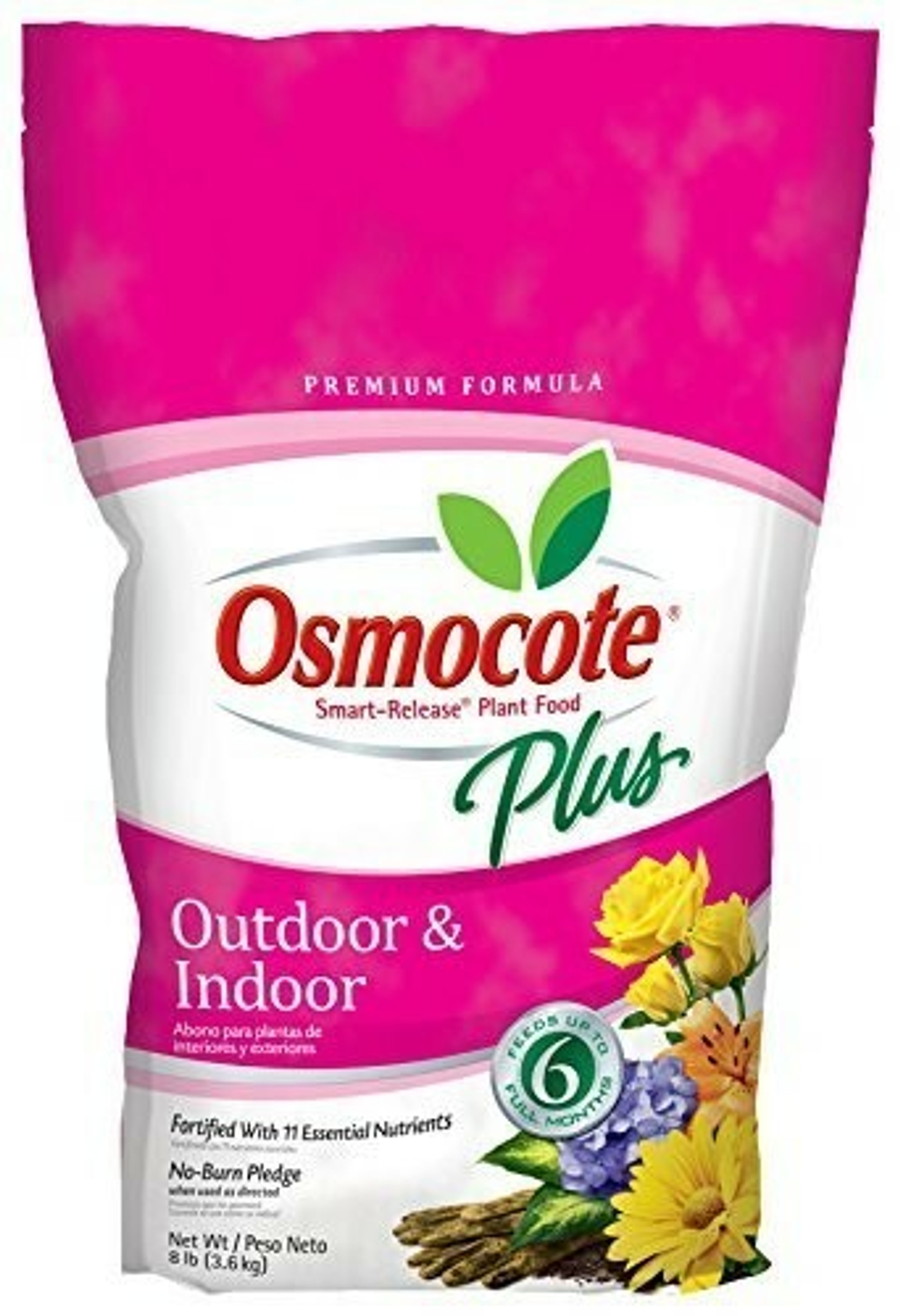 Osmocote Plus Outdoor and Indoor Smart-Release Plant Food, 8 Lb