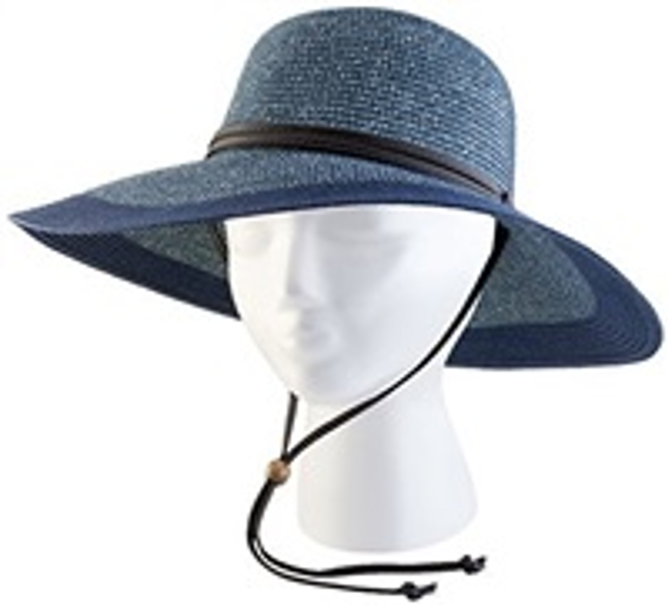 Sloggers Braided Wide Brim Hat, Gray/Blue
