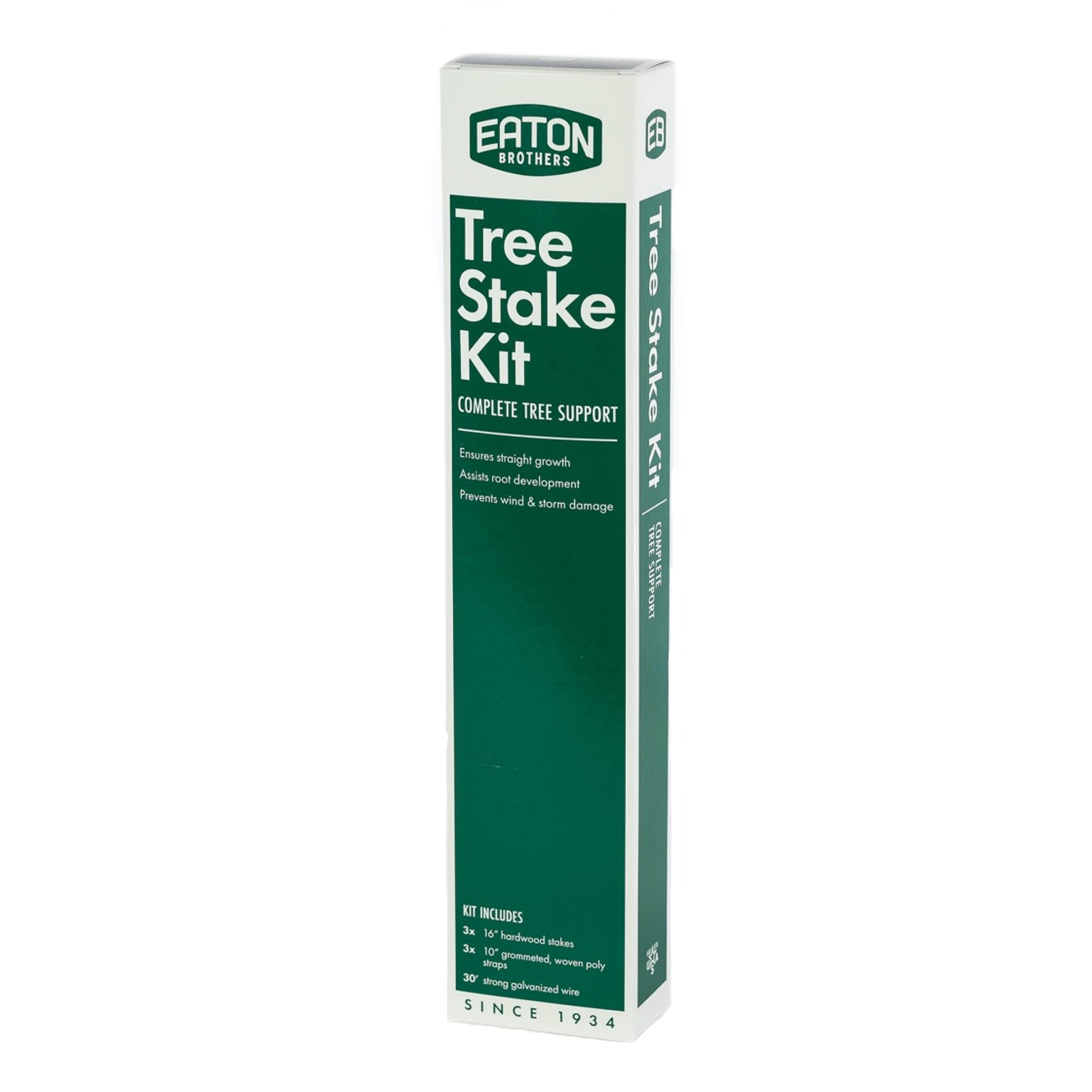 Eaton New Tree Stake Kit - Includes 3 Stakes, 3 Poly Straps and 30ft Wire