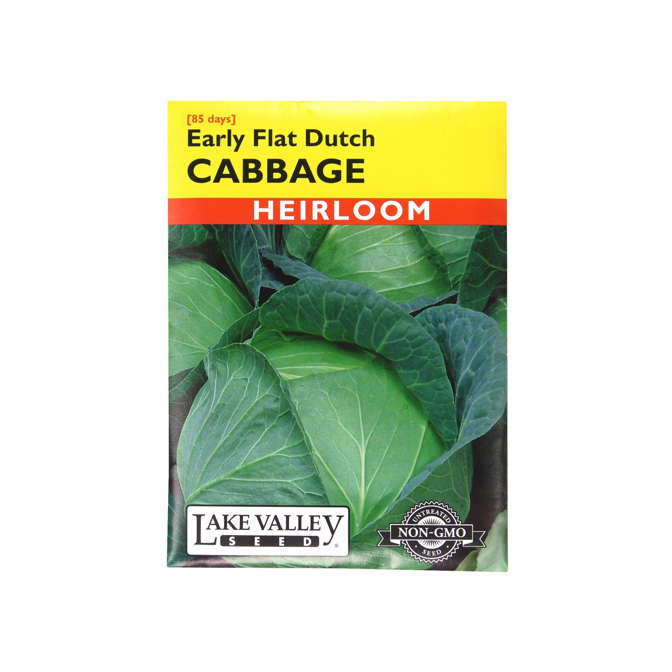 Lake Valley Seed Cabbage Early Flat Dutch Heirloom Vegetable, 1.5g