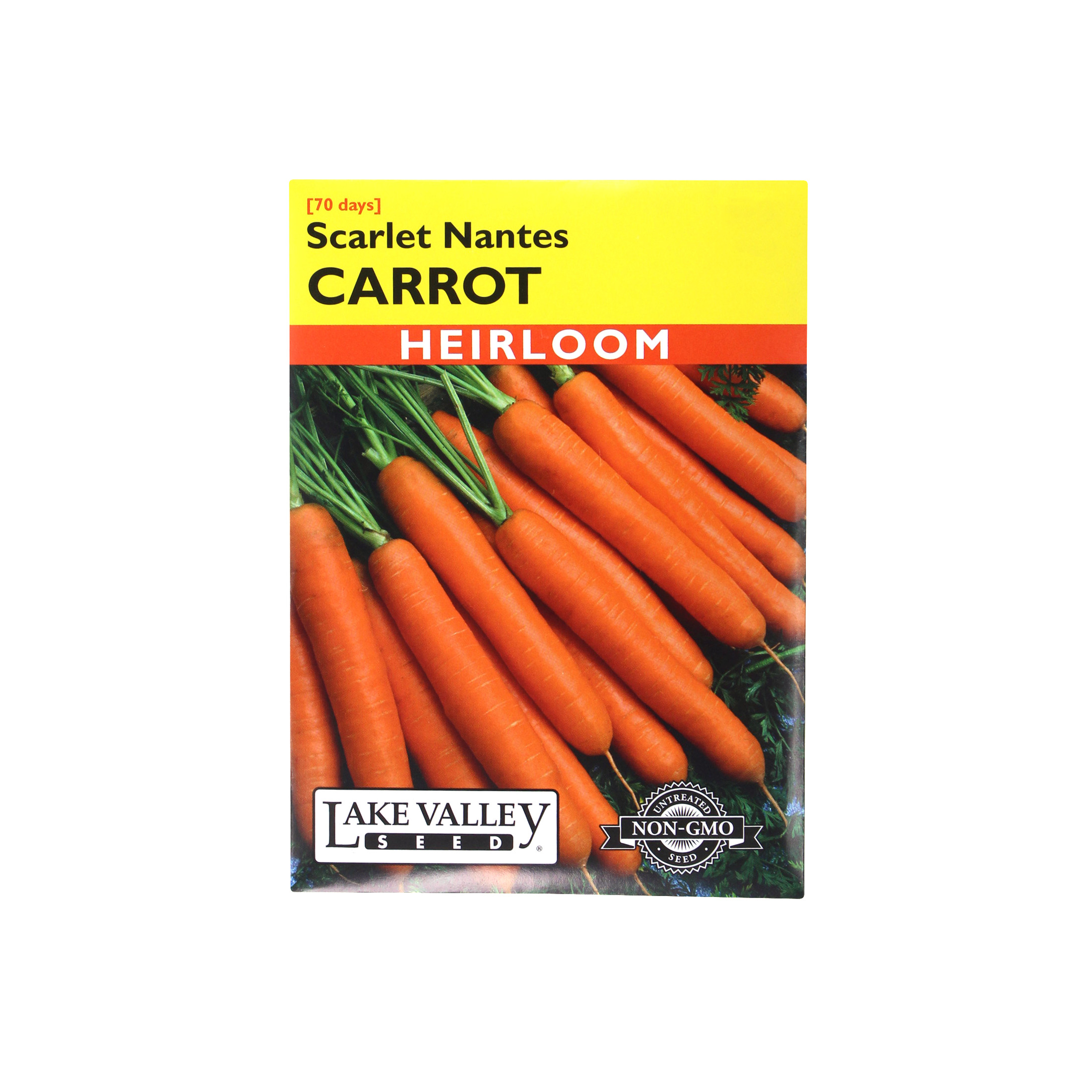 Lake Valley Seed Scarlet Nantes Heirloom Carrot Vegetable, 1.5g