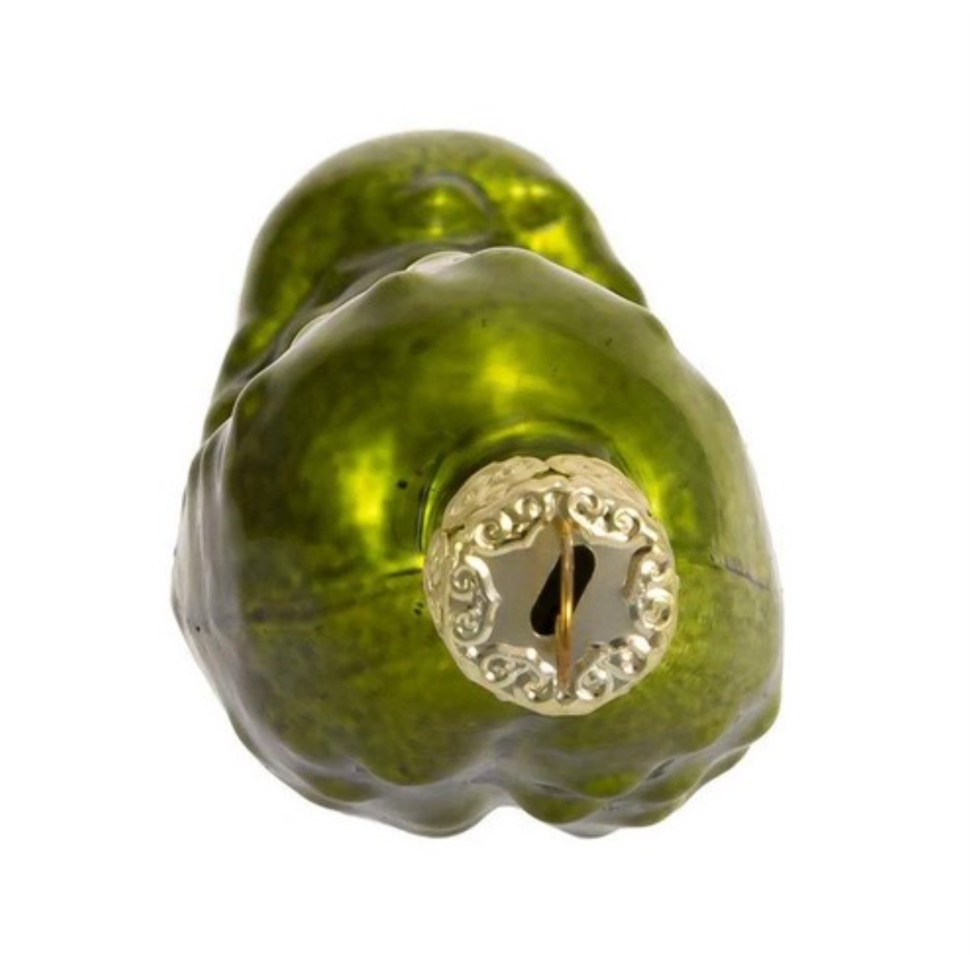 Kurt Adler Glass Ornament for Christmas Tree, Green Pickle