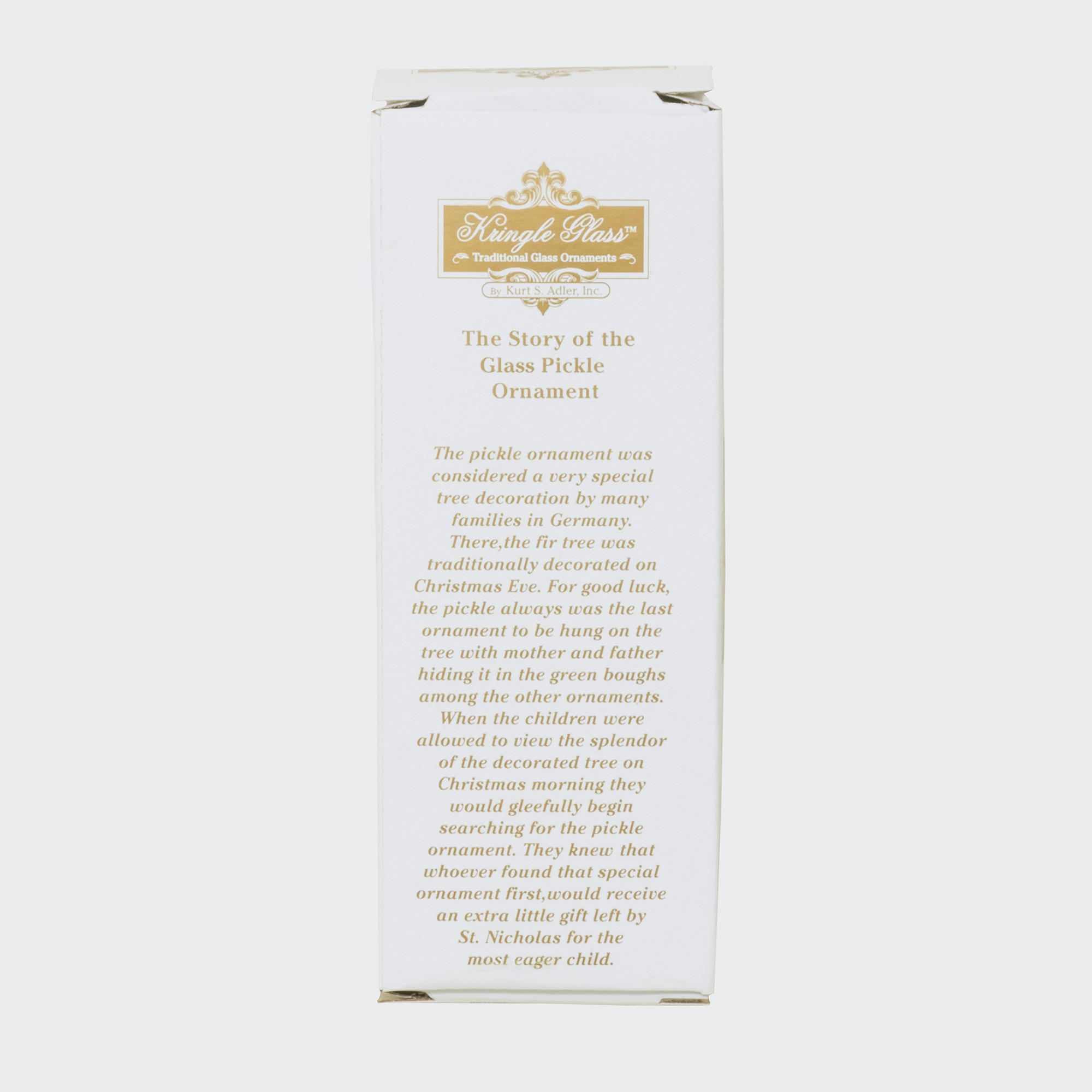 Kurt Adler Glass Ornament for Christmas Tree, Green Pickle