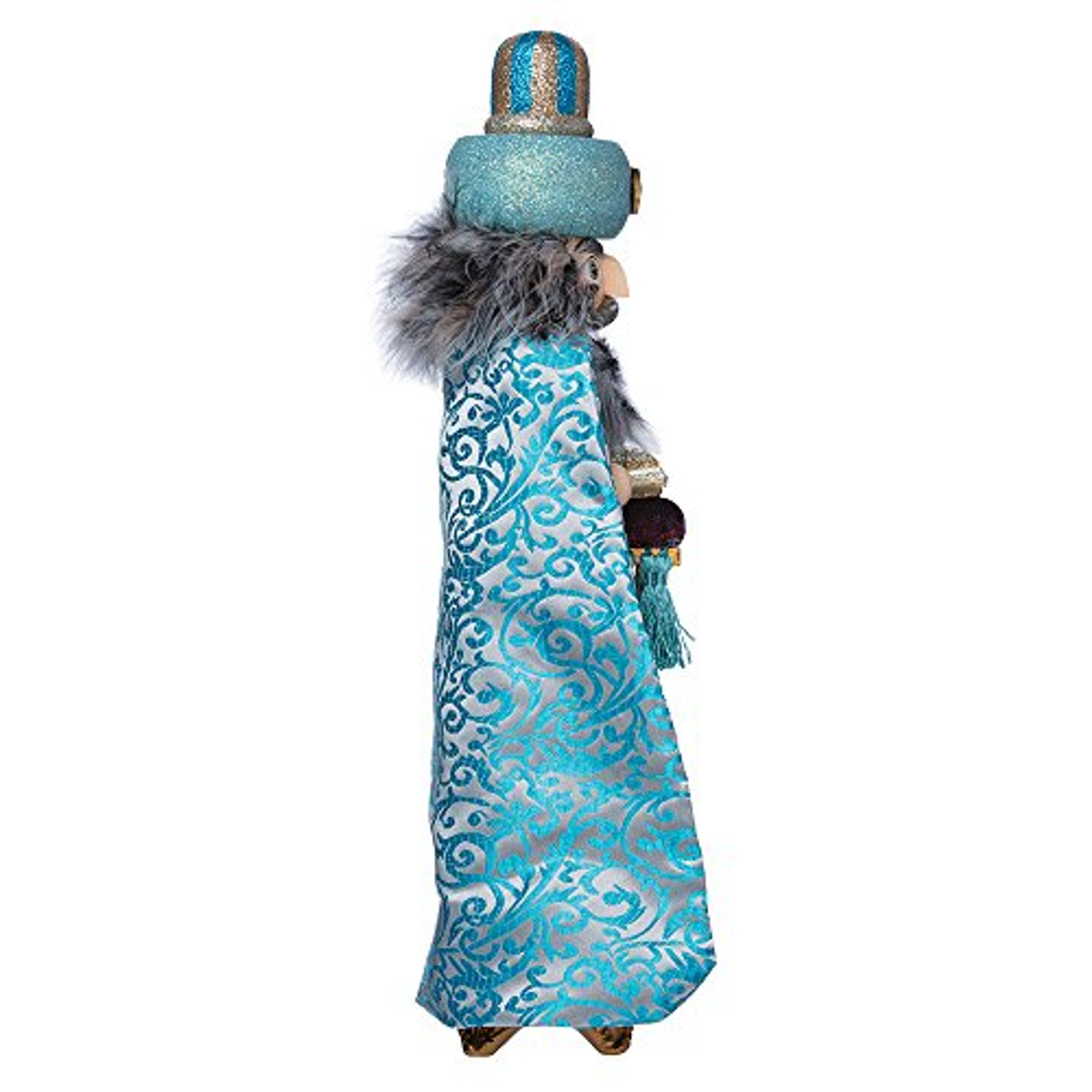 Kurt Adler Hollywood Turquoise King Nutcracker, 18-Inch