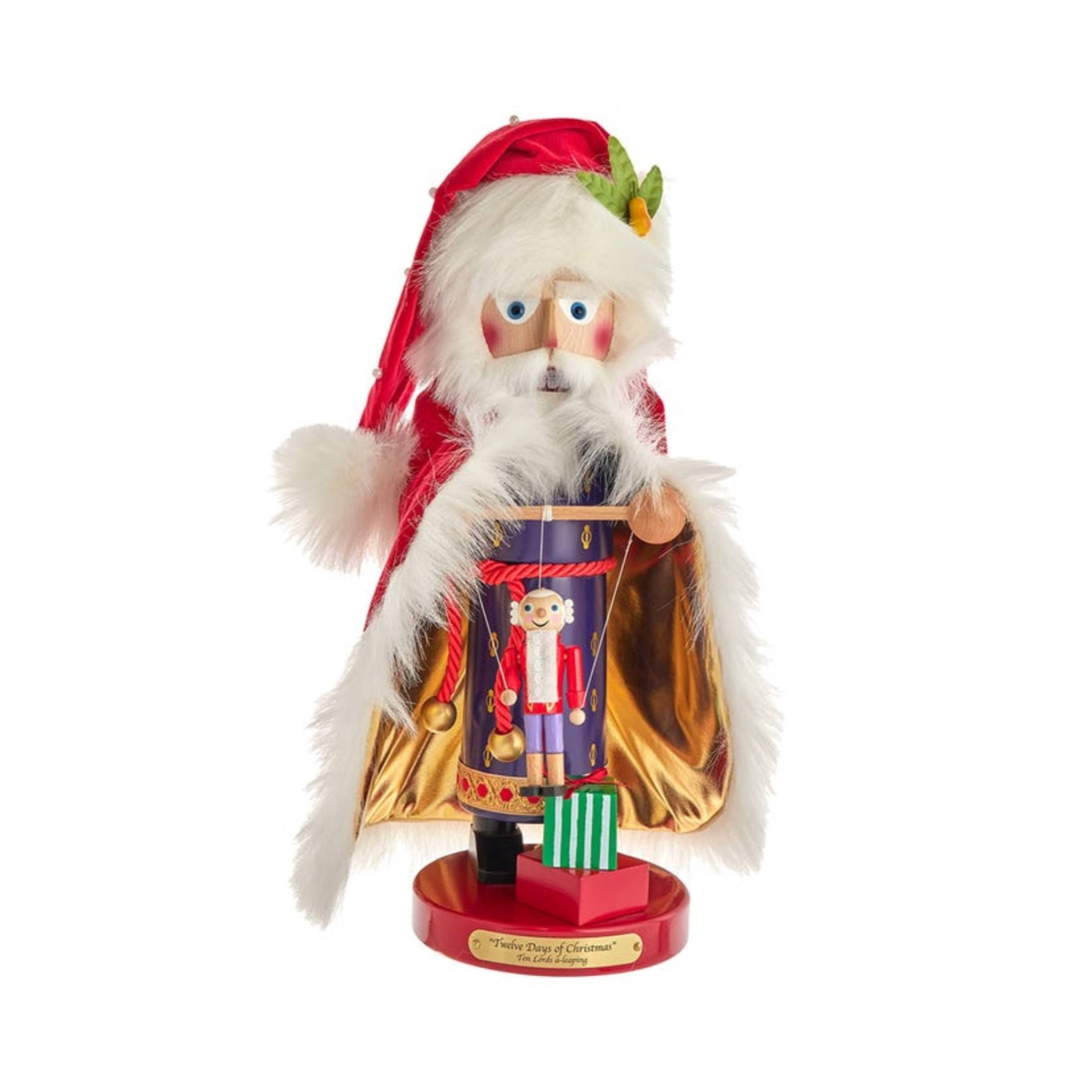 Steinbach Twelve Days of Christmas Series, Limited Edition Musical Nutcracker, Ten Lords A Leaping, 18"