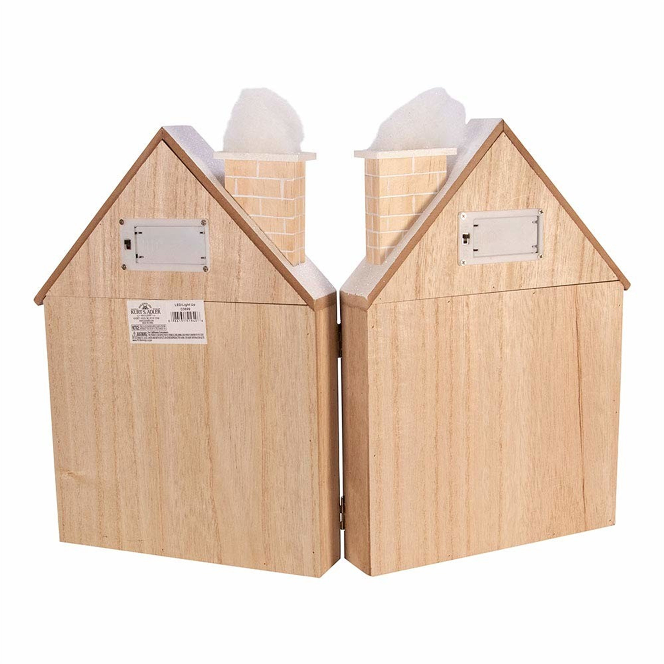 Kurt S. Adler Battery-Operated Wooden LED Nativity Advent Calendar, 11.81"