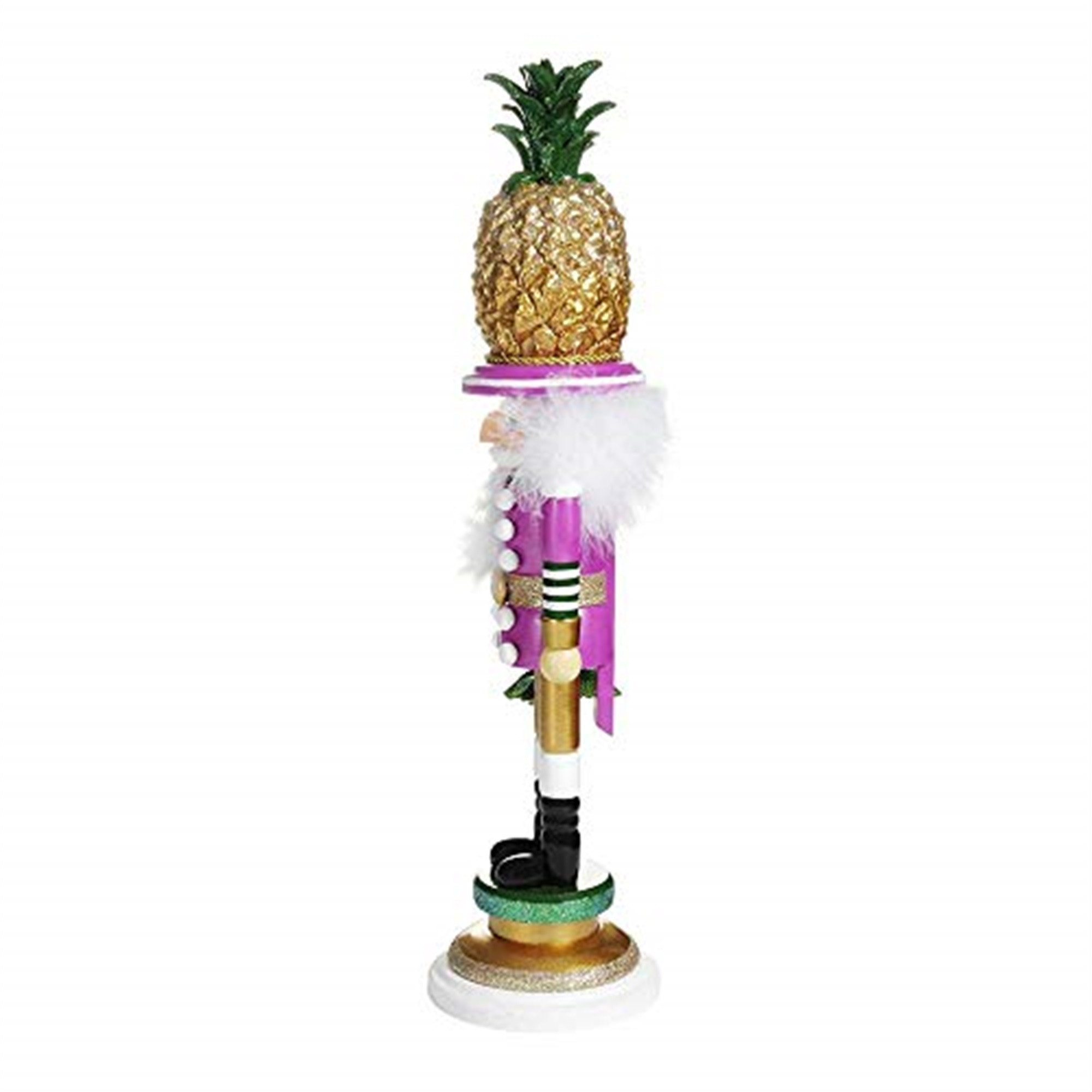 Kurt Adler Hollywood Nutcracker Collection, Pineapple Hat Nutcracker, 19.5"