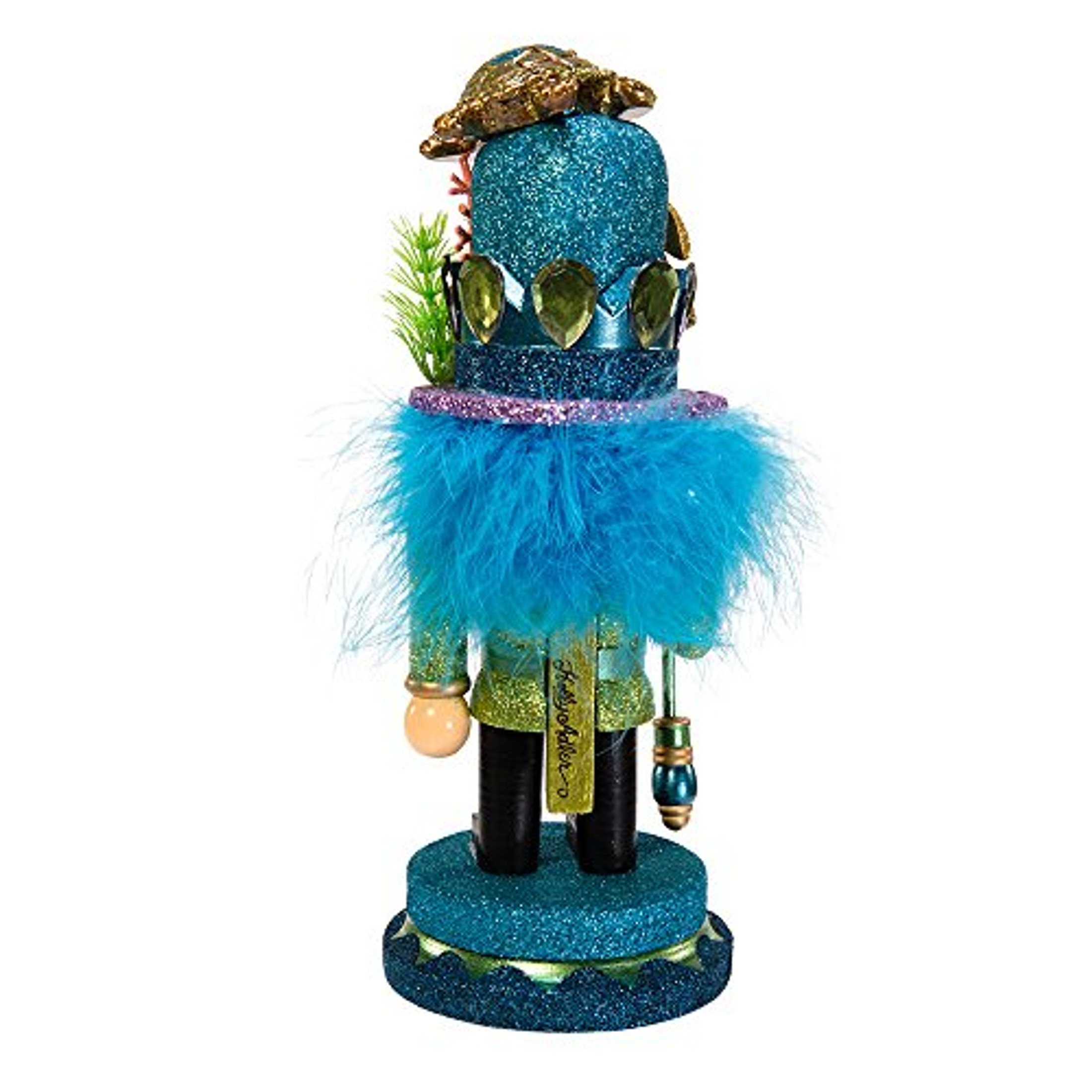 Kurt Adler Hollywood Nutcracker with Sea Turtle Hat, 11-Inch