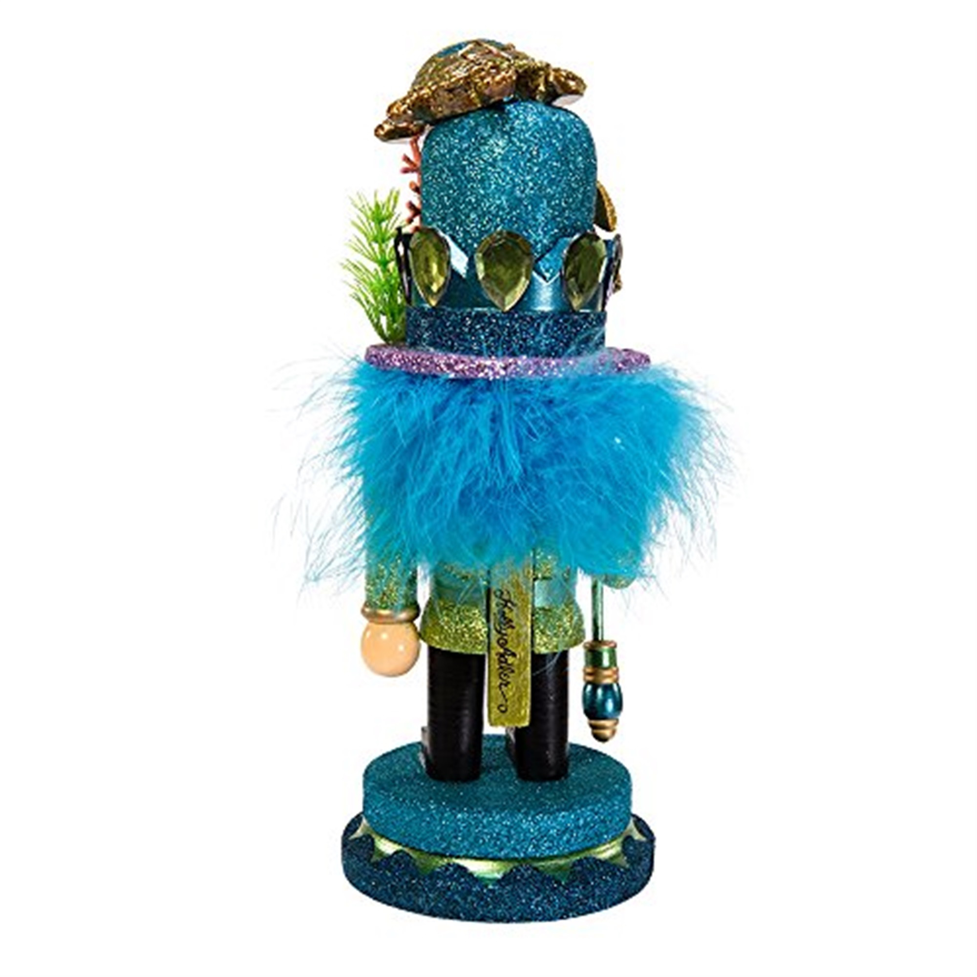 Kurt Adler Hollywood Nutcracker with Sea Turtle Hat, 11-Inch