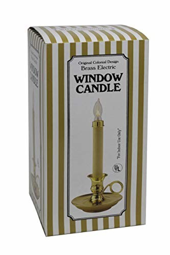 Williamsburg Electric Steady Candle Brass Finish Esbenshades