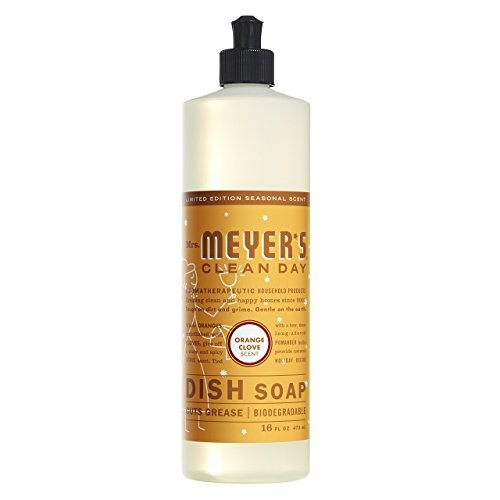 Mrs. Meyer ??s 17430 Clean Day Orange Clove Liquid Dish Soap, 16oz