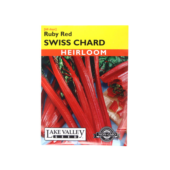 Lake Valley Seed Swiss Chard, Ruby Red Heirloom, 1.5g