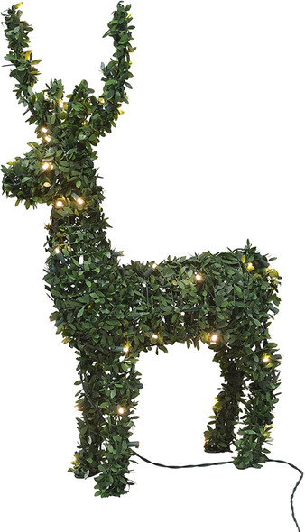 Product Works (#17943) PreLit Lights Artificial Outdoor Topiary Yard Decor, 32"