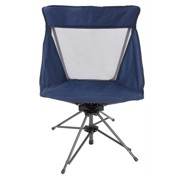 Zenithen Limited Portable Swivel Mesh Folding Chair, Navy (225lb Capacity) Zenithen Limited Portable Swivel Mesh Folding Chair, Navy (225lb Capacity)