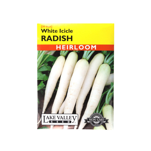 Lake Valley Seed Radish White Icicle Vegetable Seed