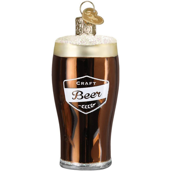 Old World Christmas Blown Glass Ornament for Christmas Tree, Craft Beer