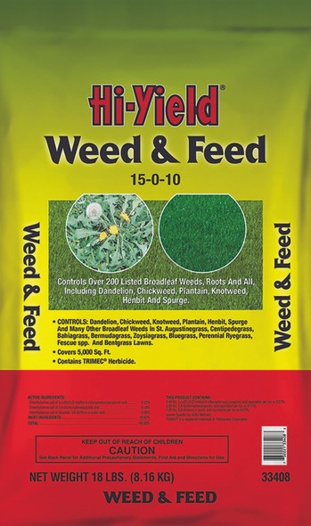 Hi-Yield Weed & Feed Granules 15-0-10 18 lbs