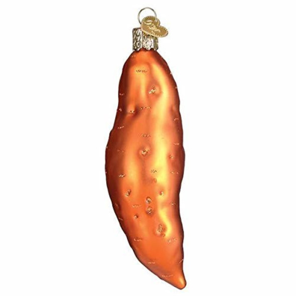 Old World Christmas Glass Blown Ornament, Sweet Potato (With OWC Gift Box)