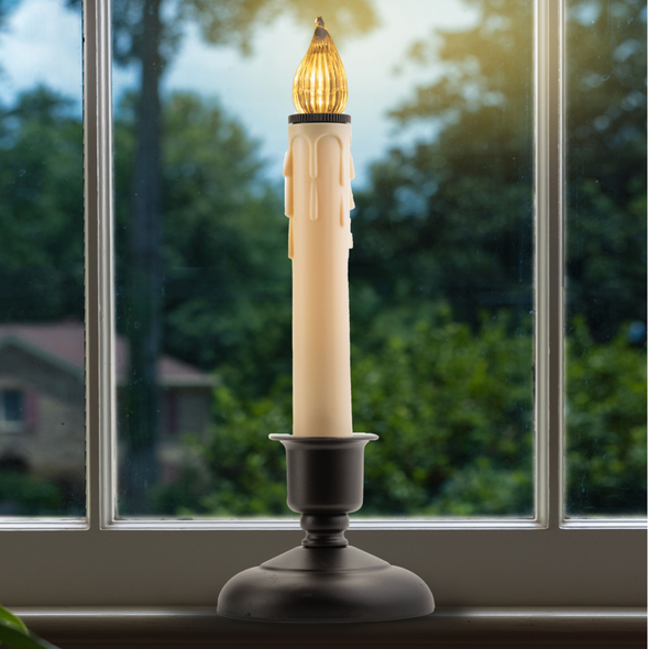 IMC Cape Cod B/O LED Window Candle w/ Timer, Antique Bronze - 9.5"  (Qty 1)