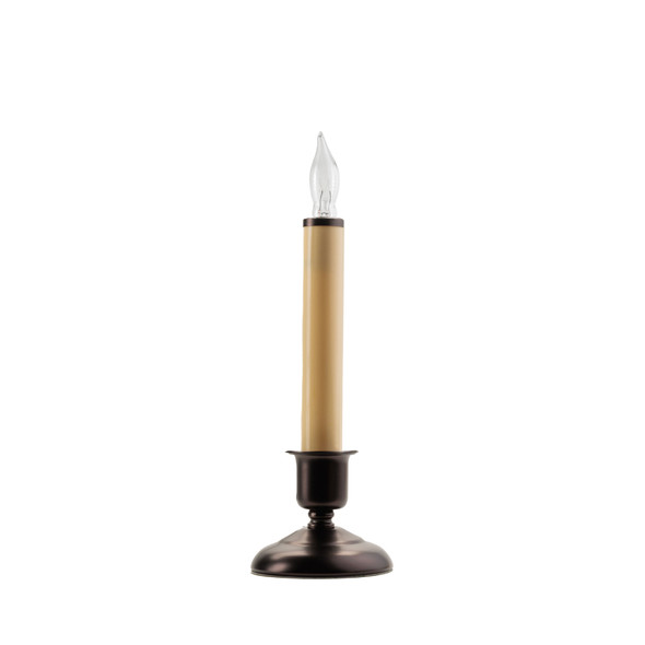 IMC Cape Cod Electric Candle w/ Steady Lighting- Antique Bronze, 9.5" (Qty 1)