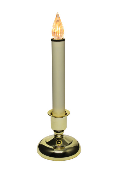 IMC Cape Cod B/O LED Candle w/ Flickering Bulb- Brass (Qty 1)