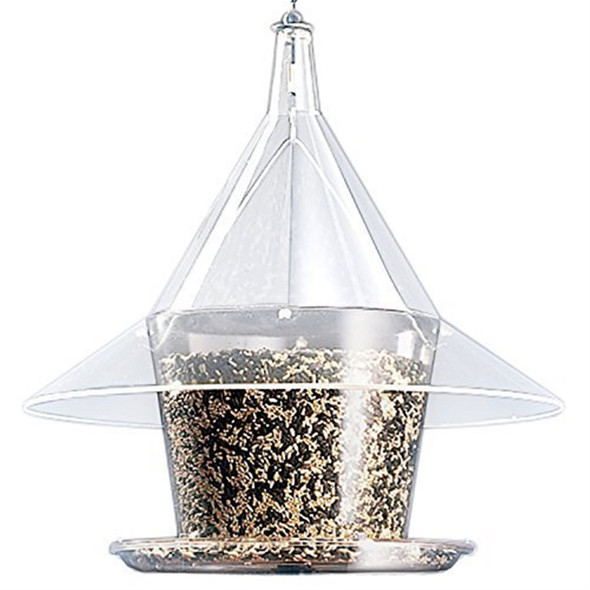 SKY CAFE Arundale Products Squirrel Proof Dome Wild Bird Feeder, Clear, 17in