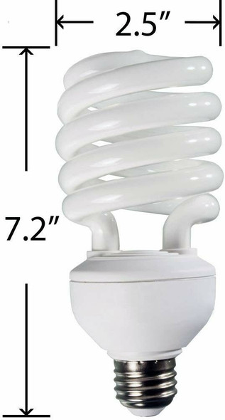 Hydrofarm Agrobrite FLC32D Compact Fluorescent Spiral Grow Lamp, 32 Watt, 6400K