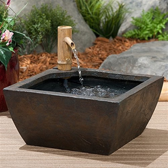 Aquascape Aquatic Patio Pond Water Garden with Bamboo Fountain, 16-Inch | 78197