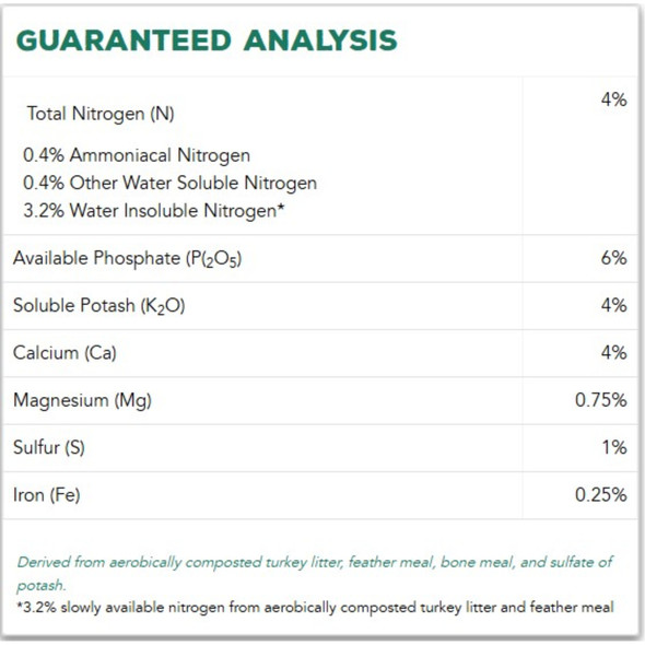 Sustane 4-6-4 Organic & Natural Fruit & Flower Plant Food Fertilizer, 5lbs