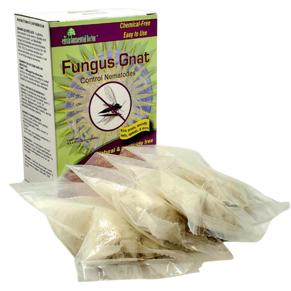 The Enviromental Factor Fungus Gnat Control Nematodes, Chemical Free, Natural and Pesticide Free, Covers 125-250 sq ft (2 Applications, Approx 5 Million Nematodes)