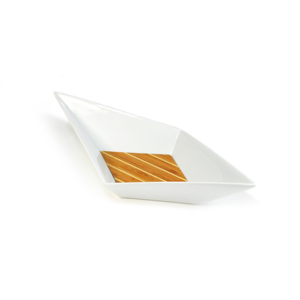 XXD Shanty Porcelain Bowl with Bamboo Coaster/Insert