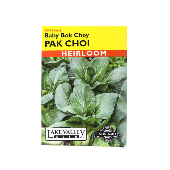 Lake Valley Seed Baby Bok Choy, Pak Choi Heirloom, 0.50g