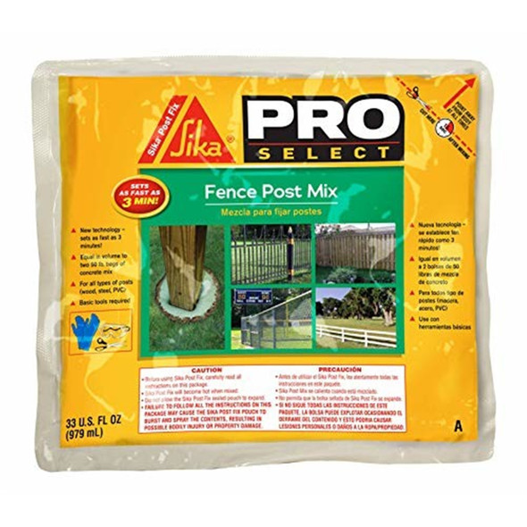 Sika PostFix Mix-in-Bag Fence Post Mix, 33 fl. oz.