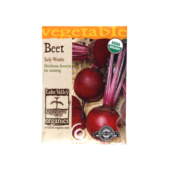 Lake Valley Seed Beet, Organic Early Wonder Seeds, 4g