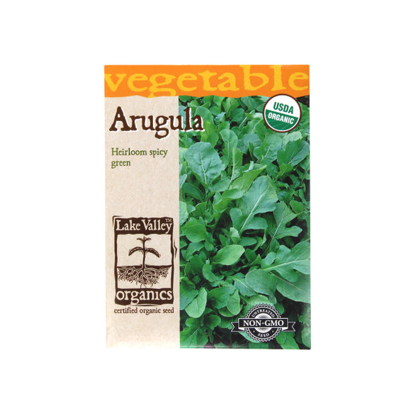 Lake Valley Seed Arugula, Organic Heirloom, 1g