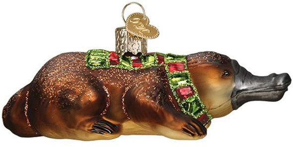 Old World Christmas Blown Glass Ornament for Christmas Tree, Platypus