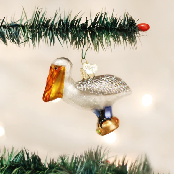 Old World Christmas 16073 Glass Blown Pelican Ornament