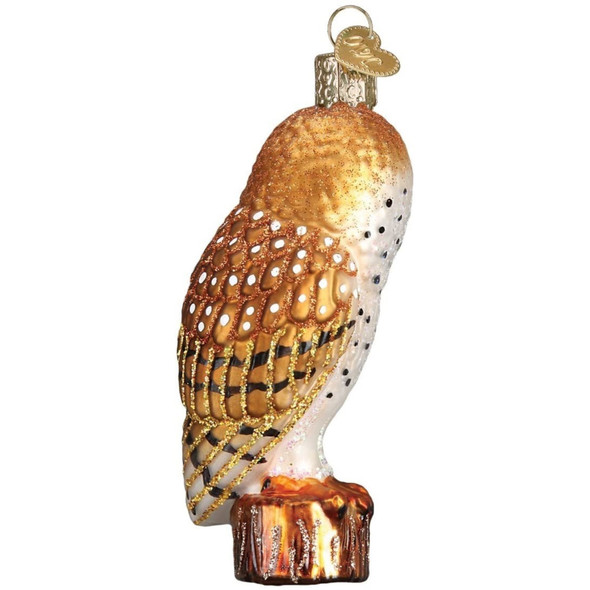 Old World Christmas Glass Blown Ornament for Christmas Tree, Barn Owl