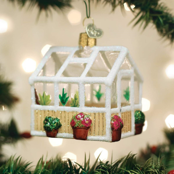 Old World Christmas Glass Blown Ornament for Christmas Tree, Greenhouse
