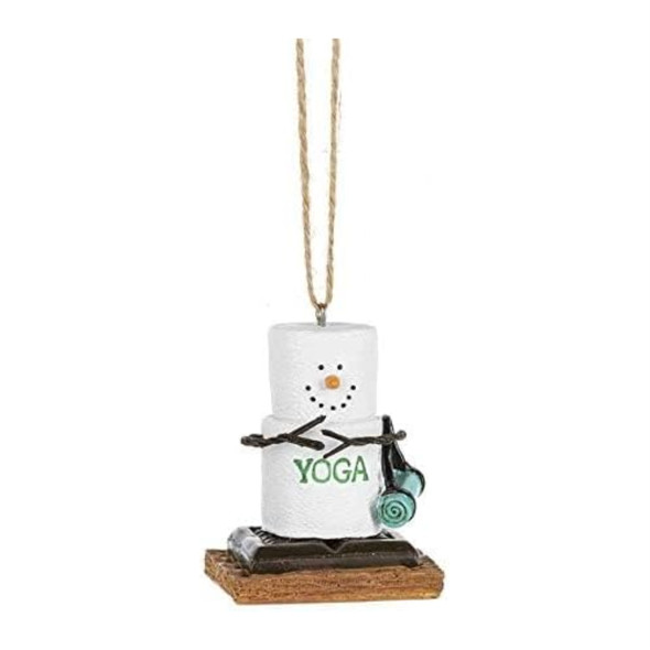 Gans S’mores Hanging Resin Ornament for Christmas Tree, Yoga
