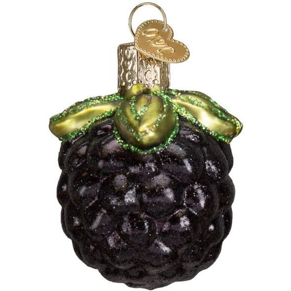 Old World Christmas Glass Blown Christmas Ornament, Blackberry (With OWC Gift Box)