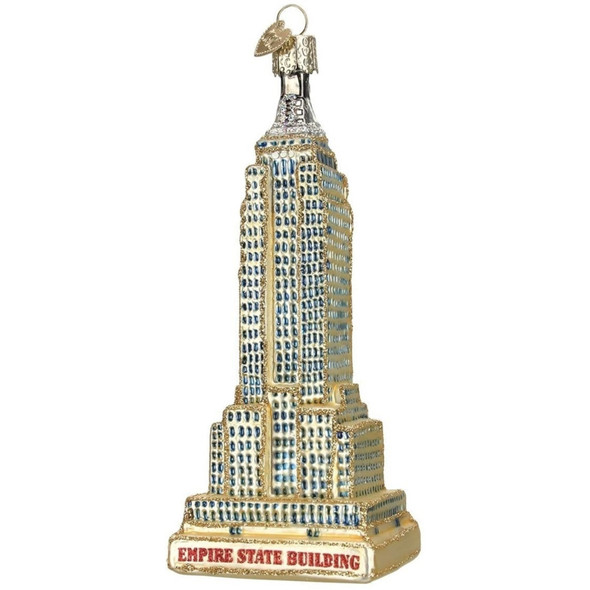 Old World Christmas Glass Blown Ornament for Christmas Tree, Empire State Building