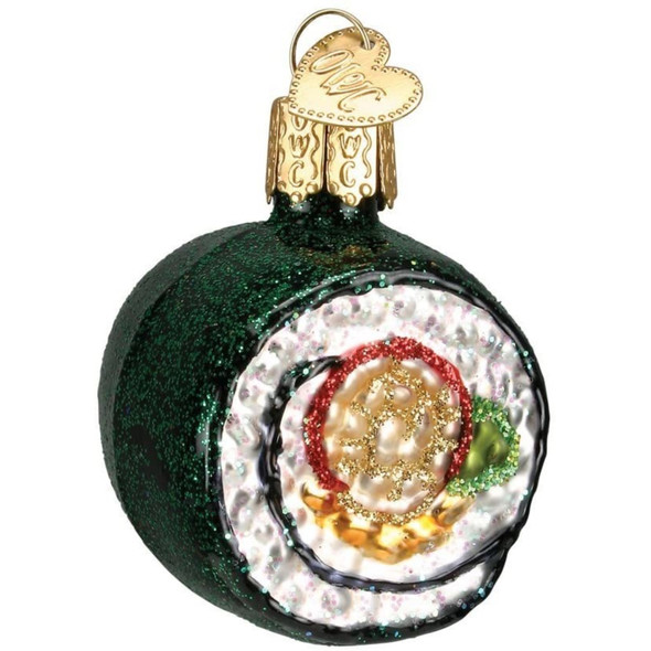 Old World Christmas Blown Glass Ornament for Christmas Tree, Sushi Roll