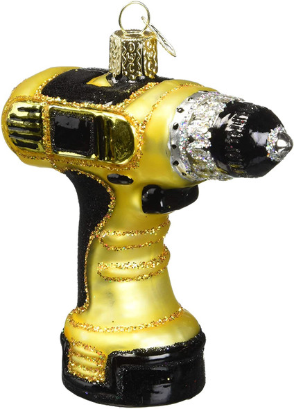 Old World Christmas Glass Blown Ornament, Power Drill (With OWC Gift Box)