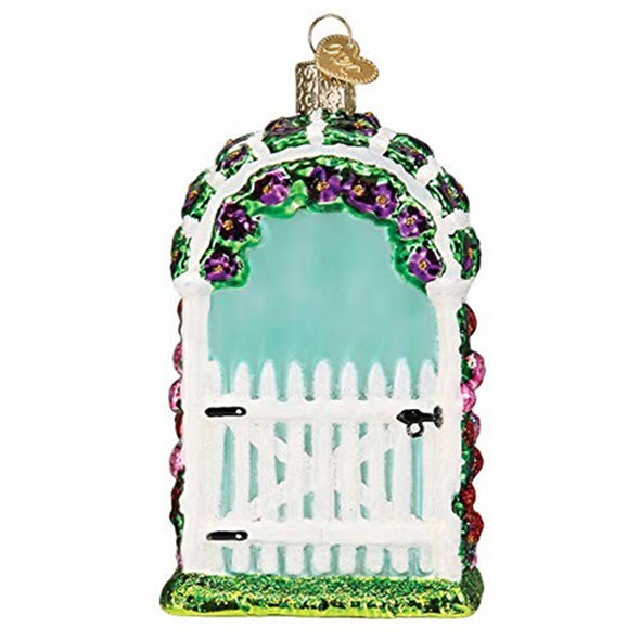 Old World Christmas Glass Blown Ornament for Christmas Tree, Garden Trellis